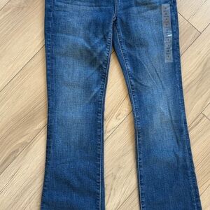 NWT American Eagle Dark Vintage Low Rise Stretch Kick Bootcut Women's Jeans 0/31